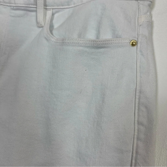 NEW Frame Le Garcon White Jeans Womens 29 Straight Leg Cotton Blend Stretch NWOT - Picture 3 of 12